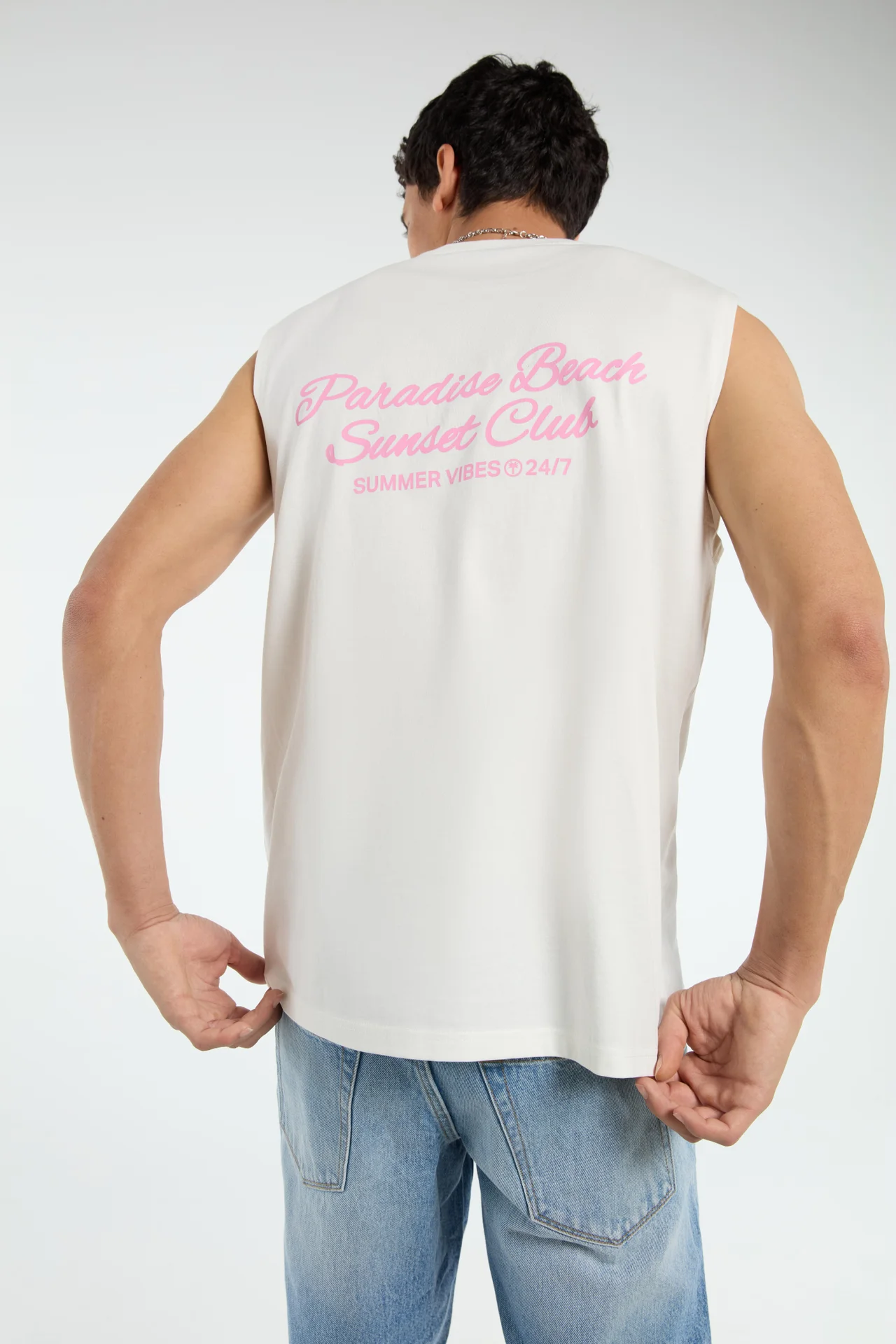 Tank top z okrągłym dekoltem - obrazek 3